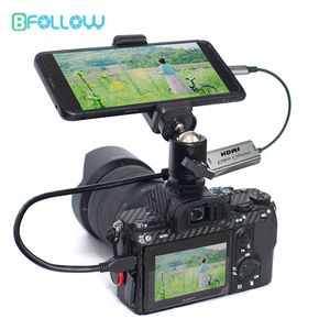 Tablette de téléphone Android BFollow en tant qu'adaptateur HDMI du caméscope de moniteur de caméra pour la carte de capture vidéo DSLR Vlog YouTuber Filmmaker DSLR