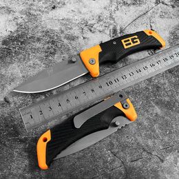 BG Cuchillo plegable EDC portátil mediano para acampar, cuchillo de bolsillo de acero inoxidable, cuchillo de corte multiusos para supervivencia al aire libre