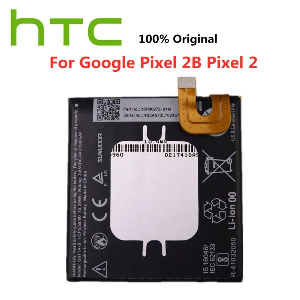 BG2W G011A-B Batterie 100% d'origine pour HTC Google Pixel 2B pixel 2 pixel2 pixel2b Batterie de téléphone de haute qualité Bateria en stock