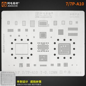 Plantilla de plantilla de reballing BGA para iPhone 5s 6 6s 7 8 x xs xsmax 11 12 13 14 Serie Si CPU Wifi Power Nand IC Chips soldadura