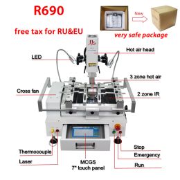 BGA REWERKINGSSTIDING LY R690 V.3 Soldeer Stations Machine 3 Zones Hot Air Touchscreen met Laser Point 4300W 350x250mm IR Werkgebied