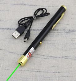 BGD 532nm Groene Laser Pointer Pen ingebouwde oplaadbare batterij USB LAZER Pointer voor kantoor en onderwijs336D2221005