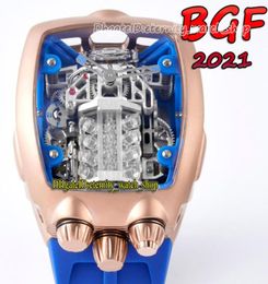 BGF 2021 Nouveaux produits Super Running 16 Cylindre moteur Blue Dalp