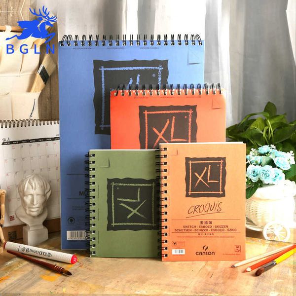 Bgln Profesional Acuarela / Papel para bocetos 25/40/60 hojas Pintado a mano Libro soluble en agua Material escolar de oficina creativo SH190919