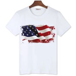 Bgtomato 3D T-shirts drapeau américain pour hommes Tops cool d'été
