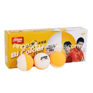 BI Kleur Dubbele Kleur Tafeltennisbal ABS Plastic Originele Pingpongballen 240227