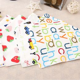 Bib Cotton Bandana Bibs Baby Babador Feeding Smock Infant Burp Cloths Cartoon Saliva Towel Baby Eating Accessory Soft Baby Stuff 2482 Q2