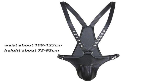 Bib Thierry Bondage Man Briefs avec une cage amovible Cage Dispositif érotique Républication pour les jeux pour adultes STRAP sur V 2107225144374