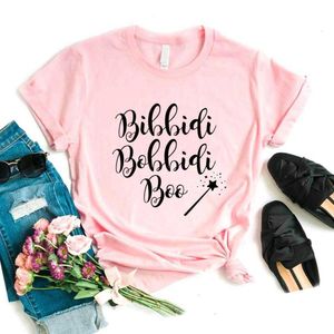 Bibbidi Bobbidi Boo t-shirt imprimé femmes t-shirts décontracté drôle pour dame Yong haut pour fille