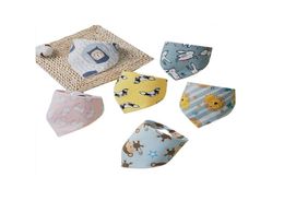 Bibs Baby Bandana Baber Babs 5 PCSLOT 100 Babero de algodón orgánico para niños Niñas Súper Soft Absorbente Algodón Unisex Babs 25810228