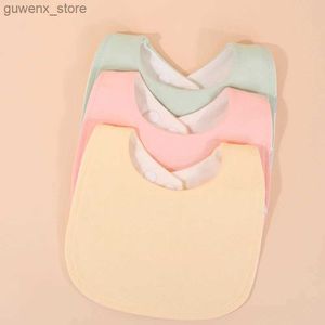 Bibs Burp Cloths 3pcs / Set Cotton Imperproof Baby Bibs Summer Bib Bib New-Born Burp Clots Bandana pour les enfants Garçons Filles Soft Nourning Salive Salive Y240415Y240417PMNQ