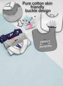 Bibs Burp Tissu 5 pièces / Ensemble de coton garçon serviettes de visage pour bébé Supplies bébé nouveau-nés