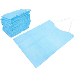 Bavoirs chiffons à roter 60 pièces tabliers à bavette jetables adultes tablier de manger adulte lavable alimentation des personnes âgées Pvc aînés enfant 231008