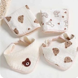 Bibs Burp Doeken babyaccessoires schattige cartoonbeer kinderjasjas