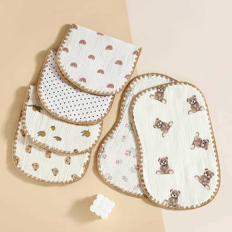 Bibs Burp Cloths Baby Burping Cloth Cotton Neonatal Cloud Pillow Cute Claw Towel Shoulder Pads Reusable Baby SuppliesL2405