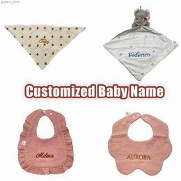 Bibs Burp Totts Burp Tissus Elinfant 2pcs Multificonction Burp Burp Burp Tissu imperméable Baby Feeding Bibs Y240412