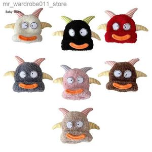 Bavoirs Burp Cloths Cartoon Monsters Cap Soft Baby Bonnet Cap Cartoon Hat Winter Warm Hat Beanie Cap pour bébé enfant en bas âge nouveau-né respirant Hat Q81A Q231219