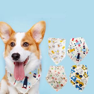 Slabbetjes Spuugdoekjes Hond Kat Speeksel Handdoek Bedrukt Huisdier Driehoek Kleine Teddy Pomeranian Sjaal Hals Drop Levering Ot2Zb