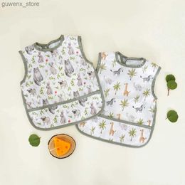 Bibs Burp Doeken elinfant 2pcs multifunctioneel ademende burp doek waterdichte babyvoeding slabbetjes y240412Y240417TPHX