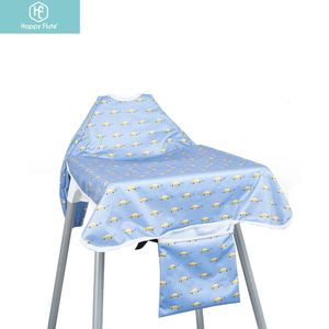 Bavoirs Burp Cloths HappyFlute 1PC Table utilisation couverture complète poche imperméable imprimé à manches longues combinaison emballable alimentation pour bébé 231021