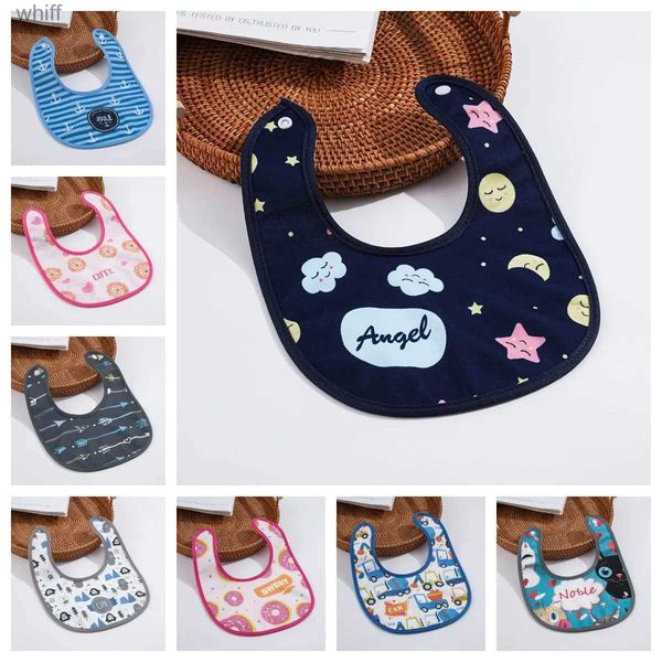 Babs Burp Cloths Algodón de algodón de alta calidad Babs Burp Cloths Fashion Animal Impress Bandana Baby U Shape Triangle Scarf Babs Dribble Bibs DS29L231108