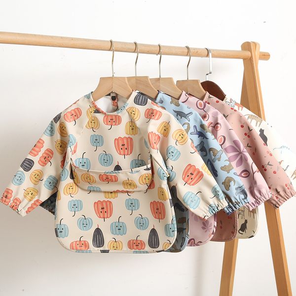 Bavoirs Burp Chiffons Enfants Bébé Stuff Toddler Tablier Nourrir Manger Dessin Bavoir pour Enfants Tissu avec Poche Accessoires Pour Bébés 221020