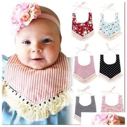 Slabbetjes Spuugdoekjes Kwastje Ins Burps Pasgeboren Fringe Speeksel Handdoek Slab Voeden Drop Delivery Baby Kids Moederschap Dhbqq