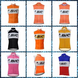 BIC équipe cyclisme maillot sans manches gilet hommes été à séchage rapide VTT vêtements de vélo VTT hauts ropa ciclismo vêtements de course Y21040710