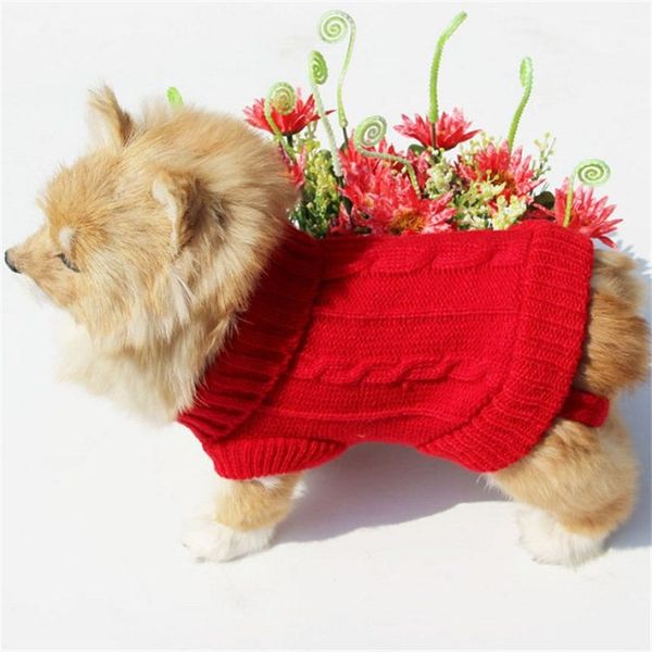 Bichon Pull Animaux Automne Hiver Épaississement Vêtements Mignon Petits Chandails Chiot Chats Chandails Vêtements Tricoté Tissage Fournitures Nouveau 11tc G2