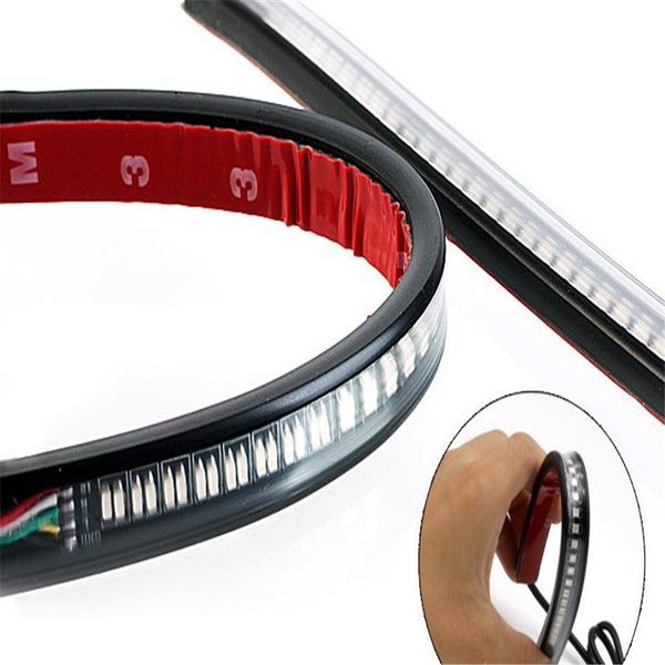 Bande lumineuse LED SMD flexible bicolore, 20 cm, couleur rouge @ jaune, fil de 50 cm