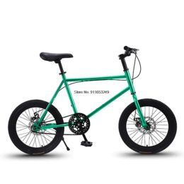 Fiets 20 inch fiets enkele snelheid fiets dubbele DSIC rem fiets freewheel frame mini fiets fithoogte 155 cm tot 180 cm