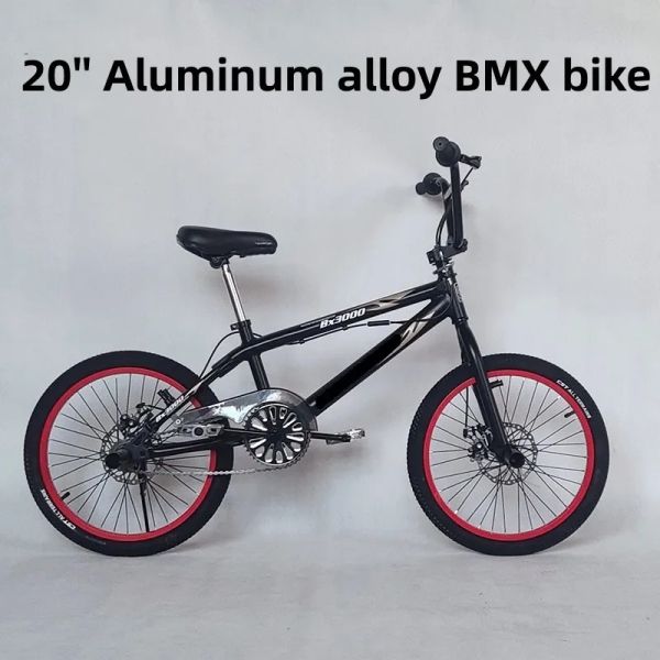 Bicicleta 20 pulgadas de estilo libre bmx bike stunt city street rendimiento bicicleta de aluminio aleación de aluminio y mujeres freno de disco grasa universal giro universal