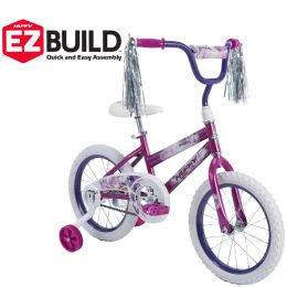 Fiets 2023 Huffy 16 in. Sea Star Girl Kids Bike, Metallic Purple Fiets
