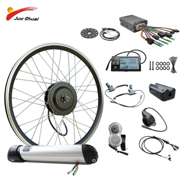 BICYCYME 2029 pouces Whee Electric Bike 500W MOTEUR DE MOTEUR DE MOTEUR Kit de conversion avec une batterie Samsung Kit de vélo électrique 250W 350W