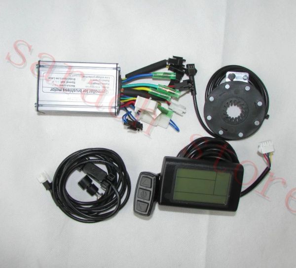 Bicicleta 250W 36V Controlador de motor y kit de bicicleta eléctrica LCD2, kit de bicicleta eléctrica