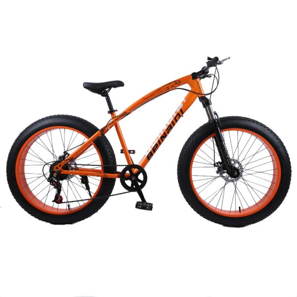 Vélo 26 pouces Big Tire Bélo de montagne 7Speed Mountain Bicycle Shockabsorbing Beach Bike 4.0 Extra Fat Tire Snow Variable Speed Bike