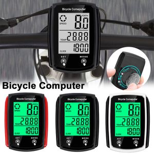 Bicycle Backlight Stopwatch MTB Bike Computer Wired Speedproof Speedometer Odomètre Odomètre Couper LCD Counc