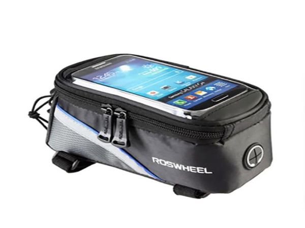 Sac de trame pour tube avant de vélo, pour IPhone HTC, cyclisme, couleur rouge bleu, au choix, 8372784