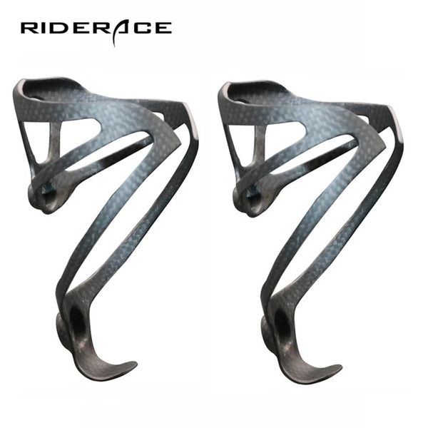 Soporte para botella de bicicleta Full 3K Fibra de carbono Súper ligero RoadMountain Bike Ciclismo Botellas de agua Soporte para jaula Mate Brillante 18g XXX 240318