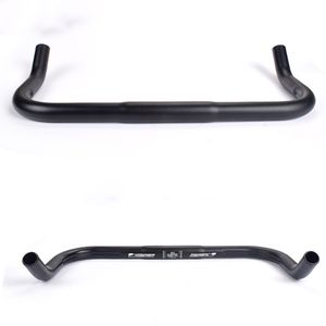 Fiets bullhorn stuur aluminium legering TT Bar Road Rest HandlBars Bike Black Hoge kwaliteit Stuurfietsonderdelen