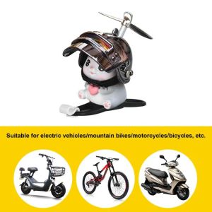 Fietskathelm Bamboo Dragonfly Car Motorcycle -stuurpropeller Decoraties voor fietsen Riding Cat Lover Gifts For Women