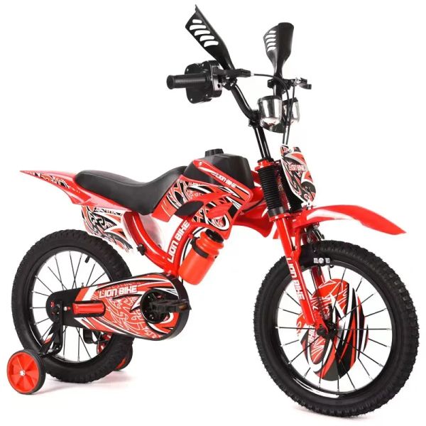 Bicicleta Simulación para niños Bicicleta de motocicleta Bicicleta para niños Bicicleta de montaña de 12/16/18/20 pulgadas para niños Bicicleta para niños al aire libre Juguete Regalo para niños