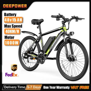 Fiets dieper 500W Volwassenen Ebike elektrische fietsen fiets 48V 15Ah 26 inch dikke band Electric E Bikes Mountain Ebikes gratis verzending