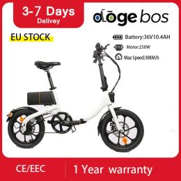Bicycle Dogebos x2 vélo électrique 16 pouces Fat Pneu au large de la route Ebike 250W 36V10.4AH MAX Speed 25km / H Mountain Electric Bicycle pour les adultes
