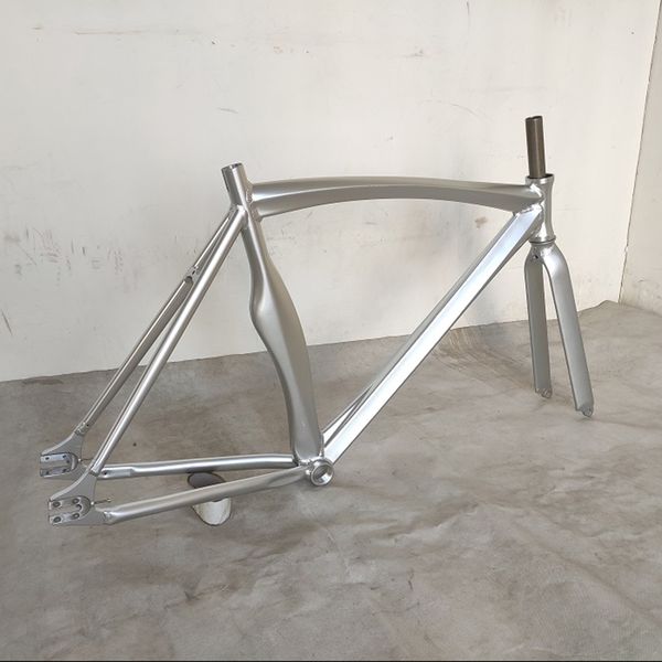 Crame de vélo Fixe de vélos à vélo Frame de vélo en aluminium 700c * 52 cm Fixie de cadres de piste pour le cyclisme de course pour adultes