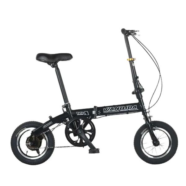 Bicycle en acier élevé en carbone Bicycle de 12 pouces vélo de pliage extérieur cyclisme de freinage sensible aux poignées en silicone est sûre et non glissante stable