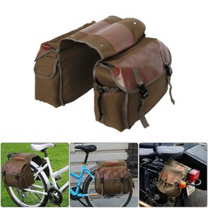 Vélo grande capacité sac de selle moto équitation voyage toile sacoches étanches boîte outils latéraux sac pochette pour moto 240219