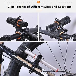 Bicycle Light Bracket Bike Lamp Holder LED Torch koplamppomp Stand Snelle release Mount 360 graden roteerbaar