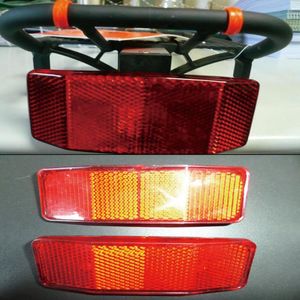 Fietsverlichting Achterlicht Batterij Type Rack Staart Veiligheid Voorzichtigheid Waarschuwing Reflector Disc Panier Reflecterende fiets