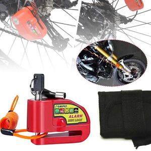 Bicycle Lock Alarm Disc Brake Lock 110dB Loud Anti Theft Alarm Waterproof for Bikes Motorcycles Scooter with Reminder Fast deliv